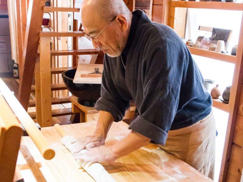 Rakuichi soba noodle restaurant niseko Japan